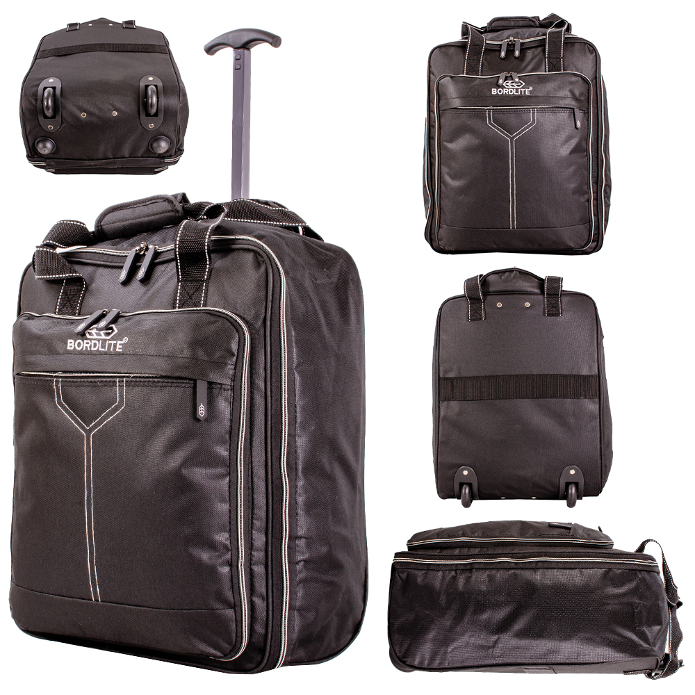 Bordlite Cabin Trolley Bag — Black & Blue — view 3