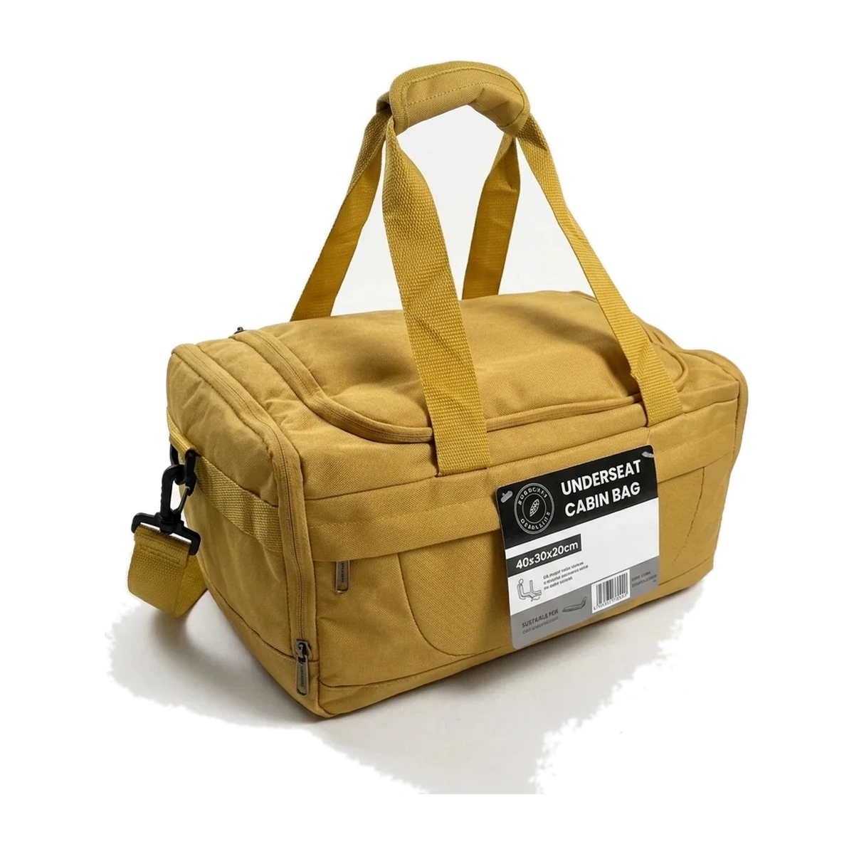 Bordlite Underseat Cabin Bag 40×30×20 — Mustard