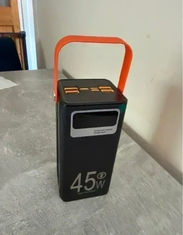 Fast-Charge Power Bank 45 W 15×7×7 — Black — view 3