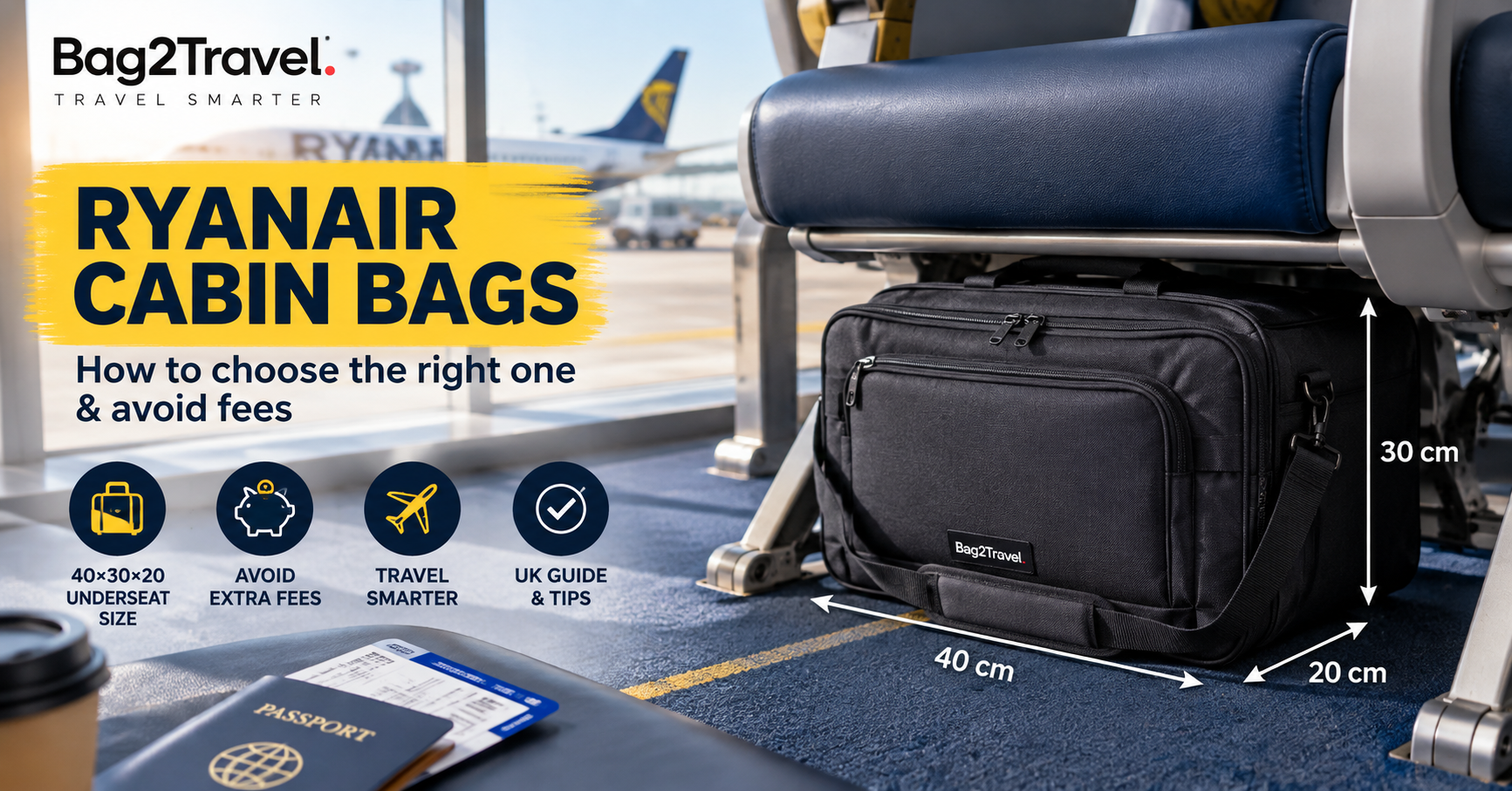 Under-seat cabin bag packed with clothes and packing cubes
