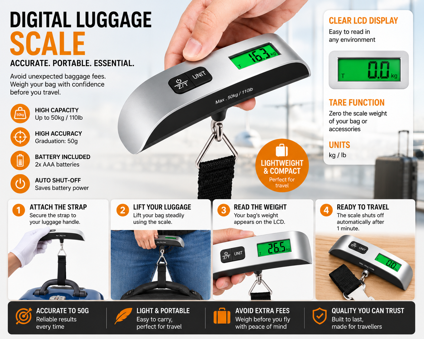 Digital luggage Scale — view 2