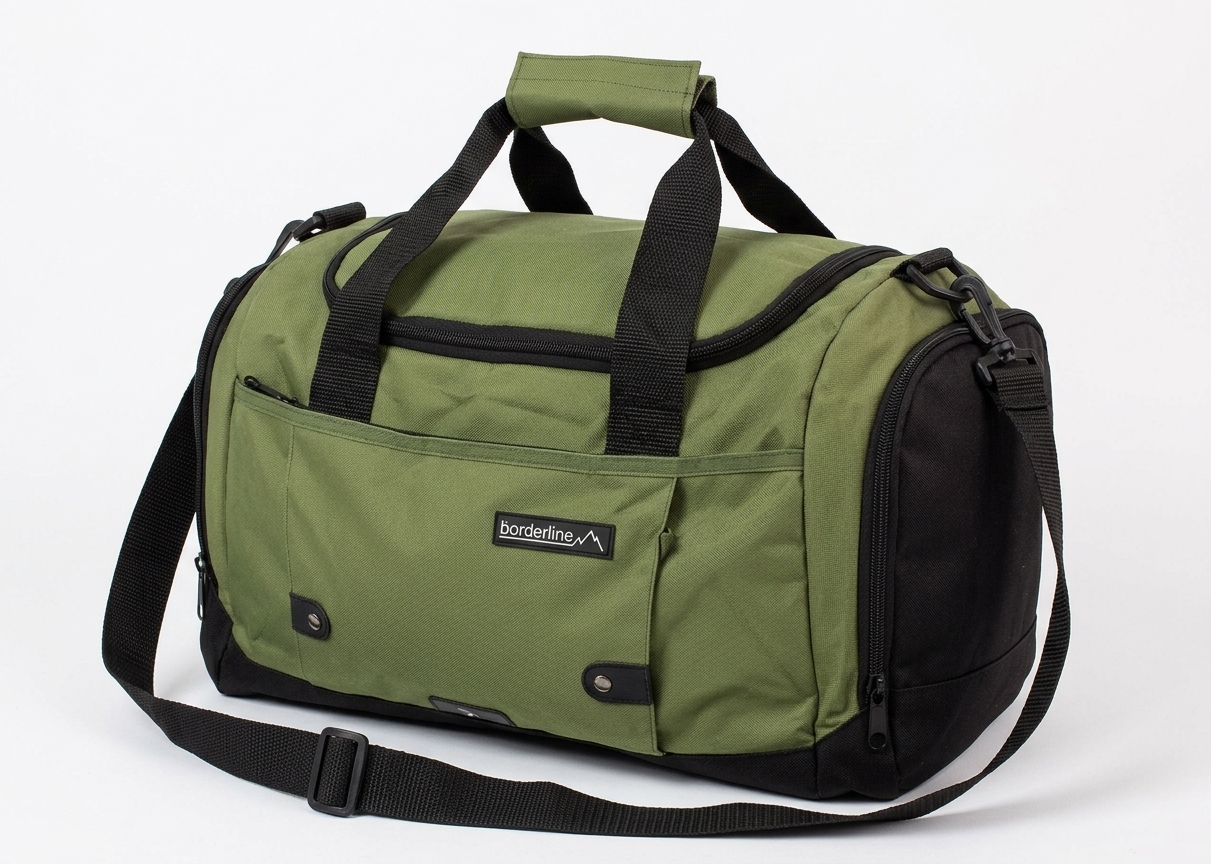 KHAKI/BLK TRAVEL HOLDALL