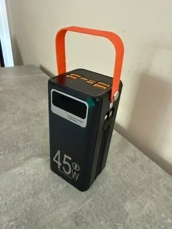 Fast-Charge Power Bank 45 W 15×7×7 — Black — view 2