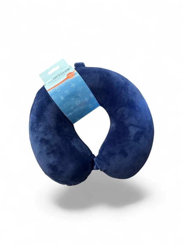 Memory Foam Travel Pillow - Blue