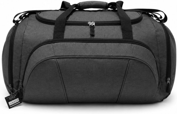GRAY HOLDALL BAG