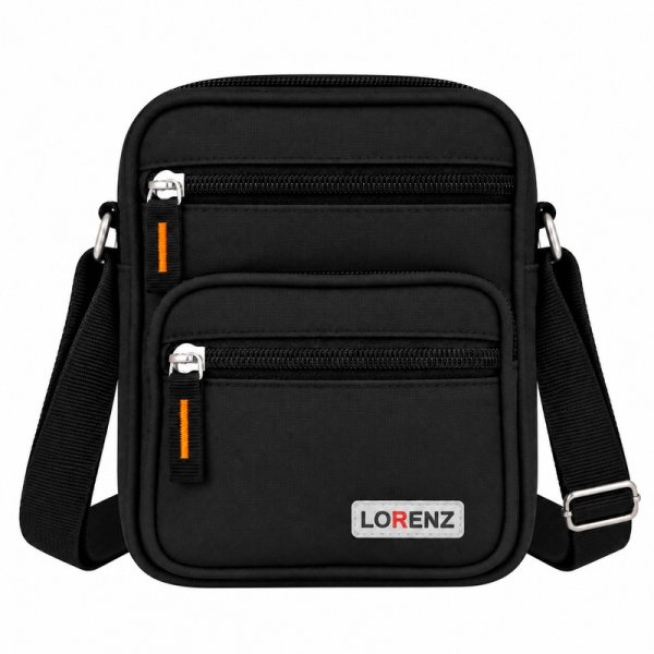 Lorenz Small Polyester Bag 14×8×18 — Black — view 2