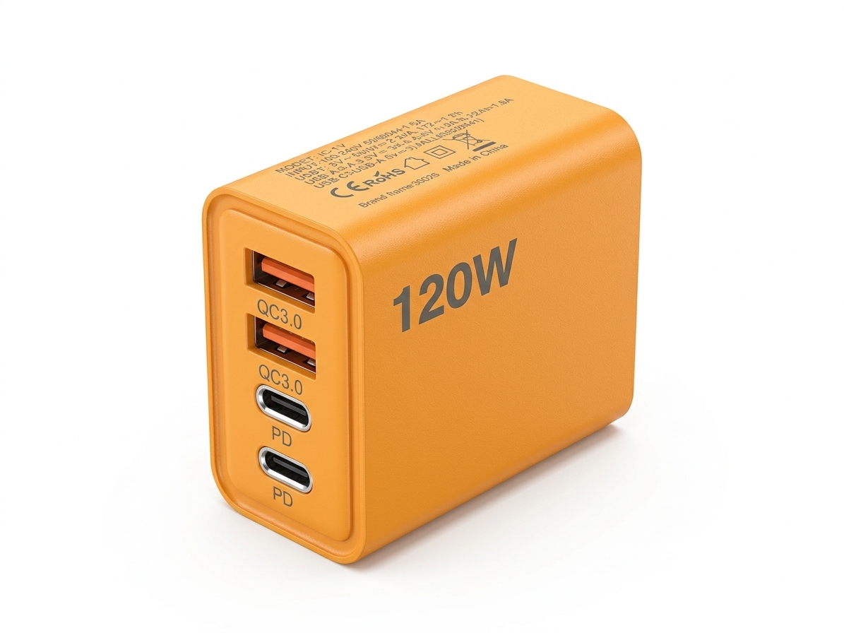 120W Multi-Port Fast Charger 4-Port USB-A & USB-C